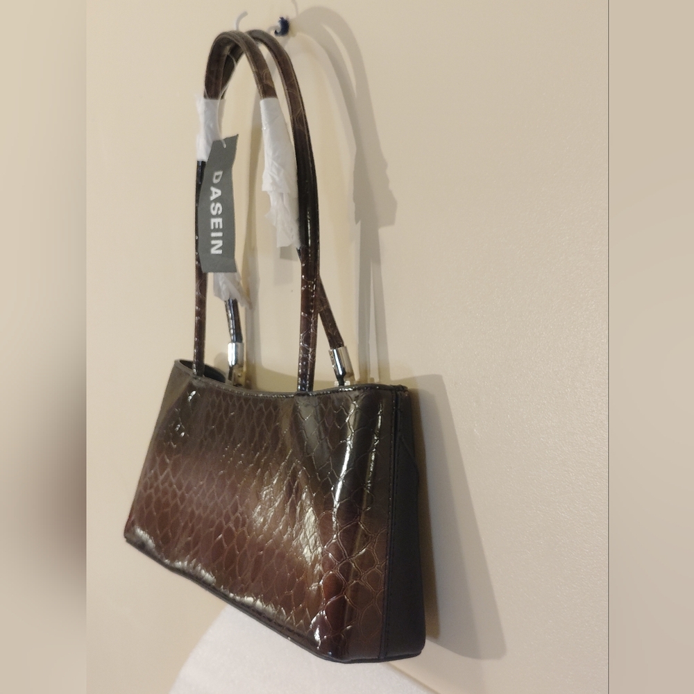 Dasein Brown Patterned Handbag - Picture 3 of 7